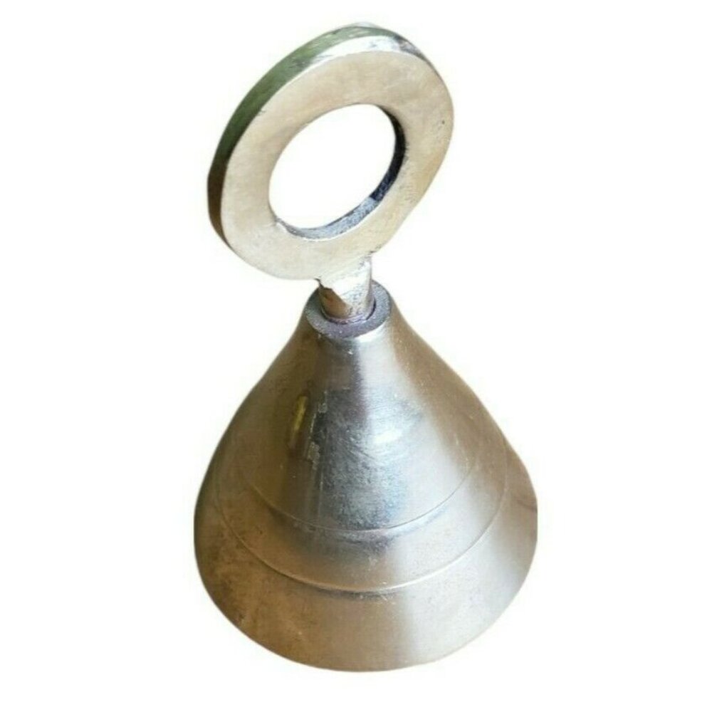 Brass Bell Circular Top Mini Cone Shaped India Home Decor 1.5" Gold Colored